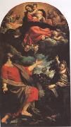 Annibale Carracci The VIrgin Appearing to ST Luke and ST Catherine (mk05) china oil painting reproduction